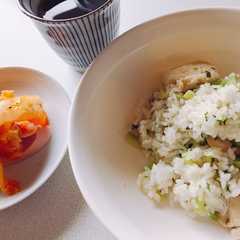 簡単炒めしと付け合せ-レシピのメイン写真