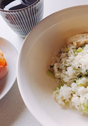 簡単炒めしと付け合せ-レシピのメイン写真