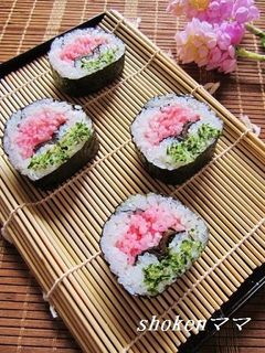 お花見やお祝いに♪桜の(木)飾り巻き寿司-レシピのメイン写真