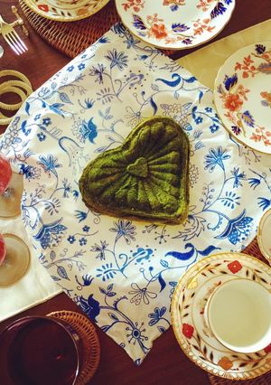 ギフトに最適♡ハート型抹茶チーズケーキ-レシピのメイン写真