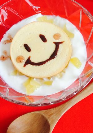 花粉症に！りんごヨーグルトアート♡-レシピのメイン写真