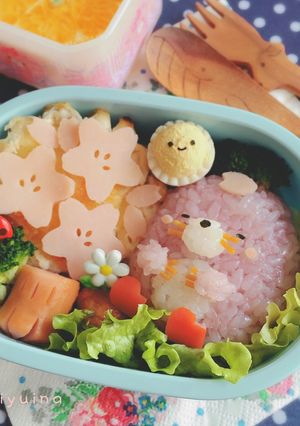 すみっコぐらしの春キャラ弁♪ もぐら-レシピのメイン写真