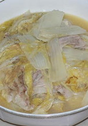 豚バラ肉と白菜の重ね煮、バター風味-レシピのメイン写真