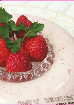 ヘルシーないちごババロア-レシピのメイン写真
