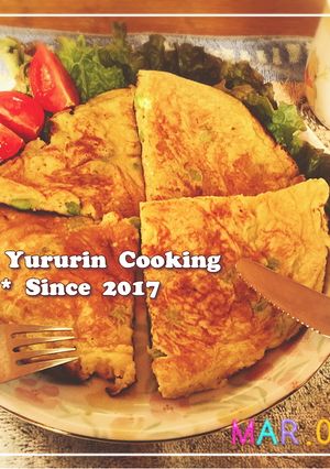 枝豆＆チーズの甘くないパンケーキ-レシピのメイン写真