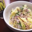 セロリ丸ごとオリーブマヨのツナサラダ