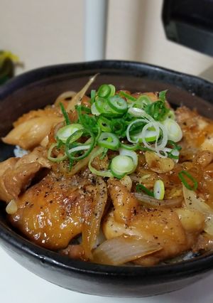 簡単失敗知らず極男飯！鶏ガリペパ照り煮丼-レシピのメイン写真