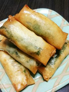 簡単❤鶏ささみと大葉とえのき茸の春巻き♪-レシピのメイン写真
