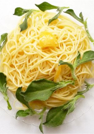 アイスプラントとレモンガーリックのパスタ-レシピのメイン写真