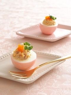 すし酢で簡単♪桜色 ゆで卵の甘酢漬け-レシピのメイン写真
