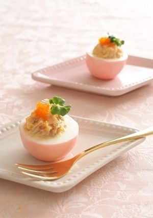 すし酢で簡単♪桜色　ゆで卵の甘酢漬け-レシピのメイン写真
