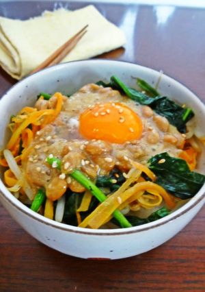生姜味噌納豆の和風ビビンバ丼-レシピのメイン写真
