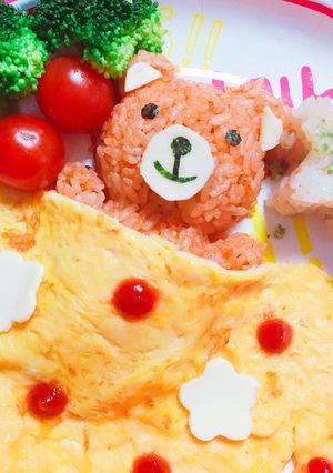 くまさんオムライス-レシピのメイン写真