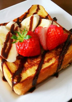 ふわとろ！チョコ入りフレンチトースト-レシピのメイン写真