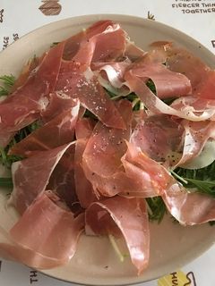 包丁要らず!生ハムと水菜のサラダ-レシピのメイン写真