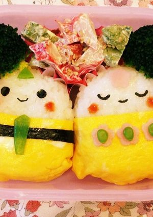 ひなまつりキャラ弁♡お雛様とお内裏様-レシピのメイン写真
