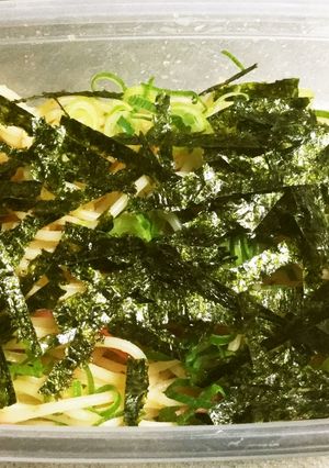 超楽々 純 和風明太子パスタ弁当作ります-レシピのメイン写真