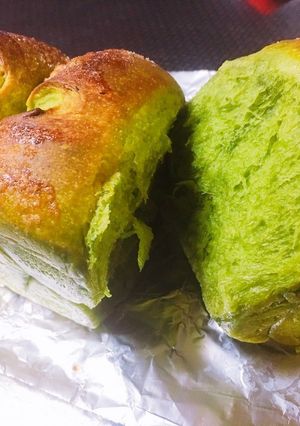 パウンド型で♡抹茶生クリームパン♡-レシピのメイン写真