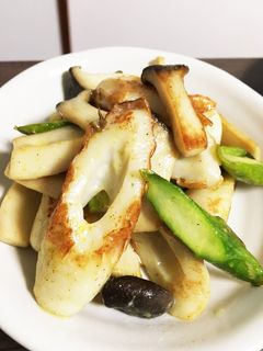 簡単☆ちくわとアスパラのカレーマヨ炒め-レシピのメイン写真