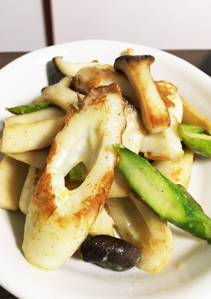 簡単☆ちくわとアスパラのカレーマヨ炒め-レシピのメイン写真