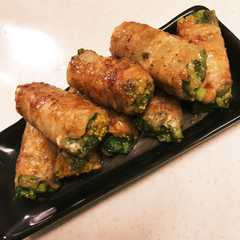 รูปของ マヨ&焼肉ダレで♪菜の花の肉巻き