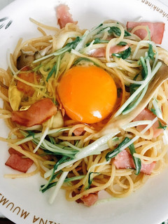 とにかく簡単和風パスタon卵-レシピのメイン写真