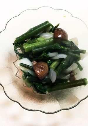簡単 金時草の胡麻油炒め-レシピのメイン写真