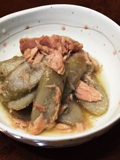 ゴボウとシーチキンの煮物-レシピのメイン写真