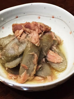 ゴボウとシーチキンの煮物-レシピのメイン写真