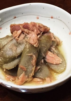 ゴボウとシーチキンの煮物-レシピのメイン写真