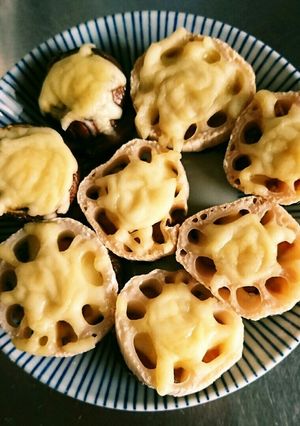 レンコンとしいたけのツナチーズ焼き常備菜-レシピのメイン写真