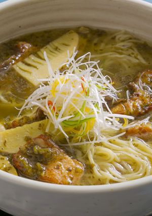 麺好き必食！筍と桜鯛の絶品スープそば-レシピのメイン写真