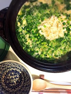 ホタテ缶でアツアツ土鍋雑炊-レシピのメイン写真