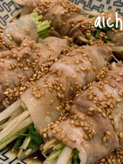 簡単*レンチン!豆苗豚バラ巻き♡-レシピのメイン写真