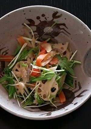 しゃきしゃき野菜のゴマ酢和え-レシピのメイン写真