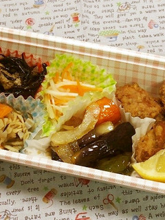 野菜黒酢と香味唐揚げ弁当-レシピのメイン写真