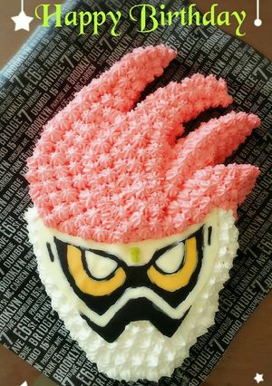 仮面ライダーエグゼイド☆ケーキ-レシピのメイン写真