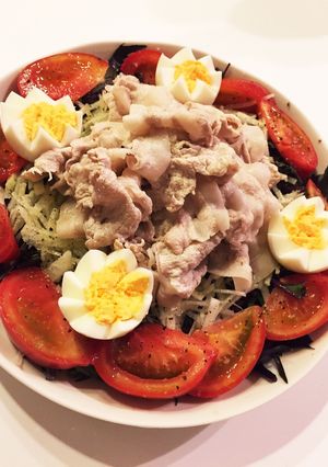 胡麻ダレなし!甘さ感じる豚しゃぶサラダ-レシピのメイン写真