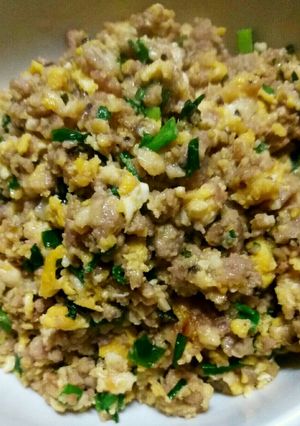 卵 豆腐 挽肉で☆濃い味の肉味噌♡-レシピのメイン写真