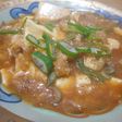 薄切り肉で麻婆豆腐