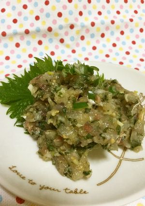 血液サラサラ あじのなめろう-レシピのメイン写真
