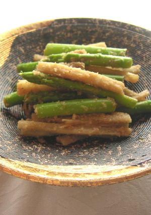 たたきごぼうとアスパラのサラダ-レシピのメイン写真