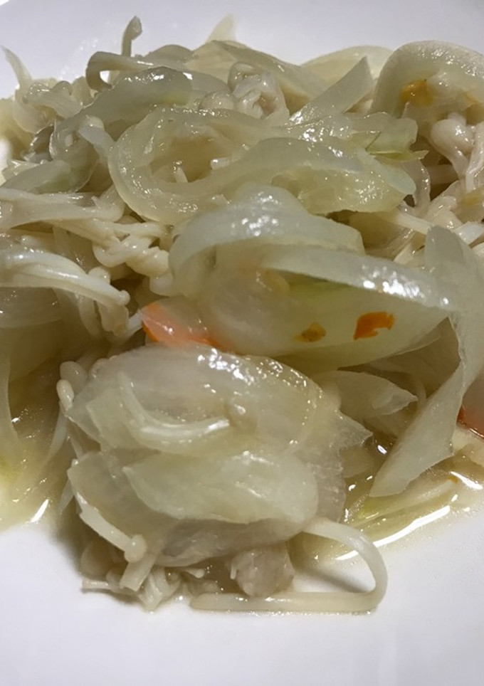 今日のおつまみ〜エノキと玉ねぎのペペロン-レシピのメイン写真