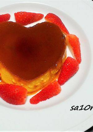 しっとりなめらか！ハートのカボチャプリン-レシピのメイン写真