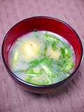 簡単！じゃがバタ春菊のお味噌汁