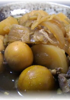 メインになる^^鶏玉ひも煮-レシピのメイン写真