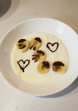 バナナで青むしヨーグルト☆-レシピのメイン写真