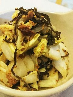 白菜の梅塩昆布和え-レシピのメイン写真