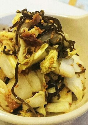 白菜の梅塩昆布和え-レシピのメイン写真