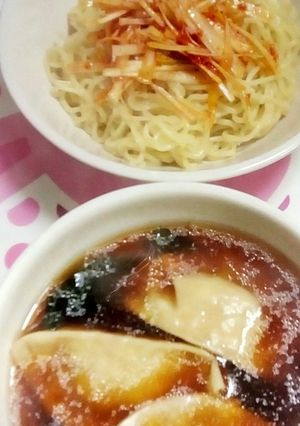 <餃子の王将>餃子スープとつけ麺-レシピのメイン写真
